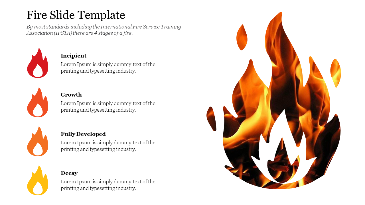 Fire Slide Template